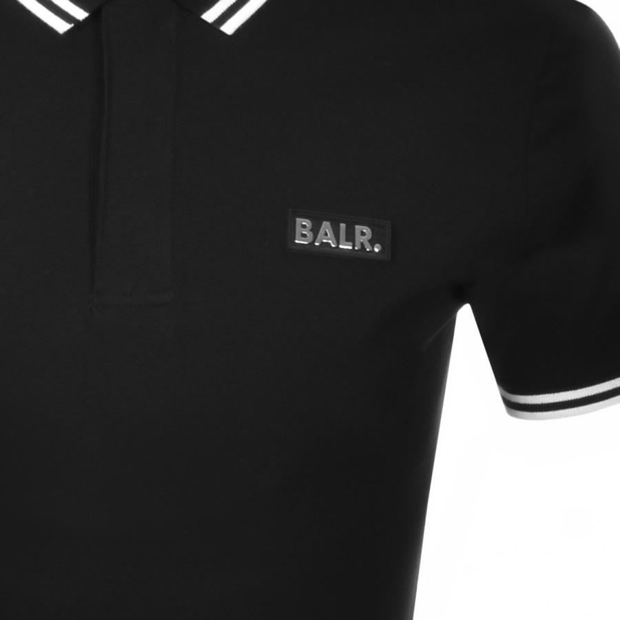 Alternative Image for ProductBALR Two Stripe Short Sleeve Polo T Shirt Black3